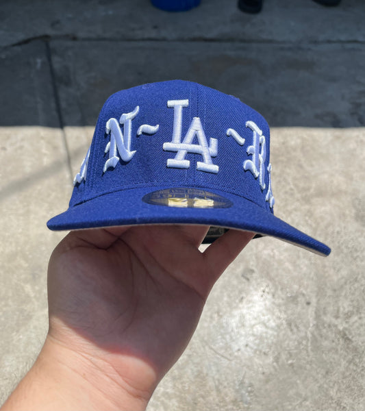 Los Angeles Dodgers NEW ERA BORN X RAISED ROYAL WRAP AROUND 59FIFTY