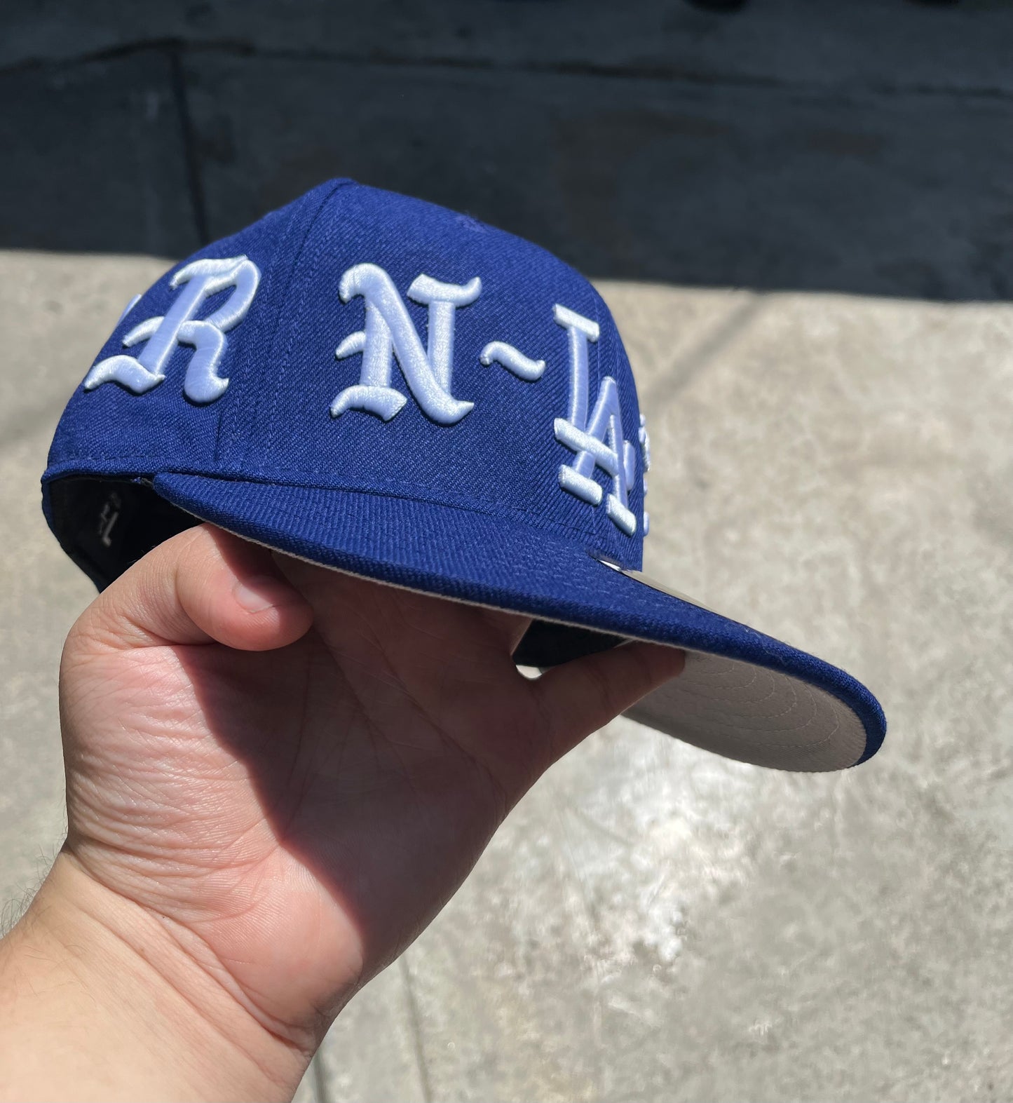 Los Angeles Dodgers NEW ERA BORN X RAISED ROYAL WRAP AROUND 59FIFTY