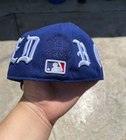 Los Angeles Dodgers NEW ERA BORN X RAISED ROYAL WRAP AROUND 59FIFTY
