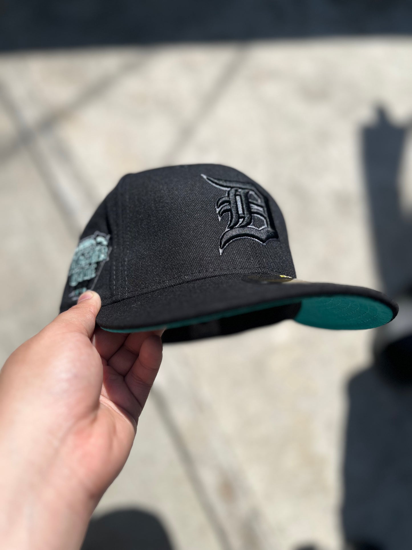 NEW ERA EXCLUSIVE 59FIFTY BLACK DETROIT TIGERS W/ ALL STAR GAME SIDE PATCH