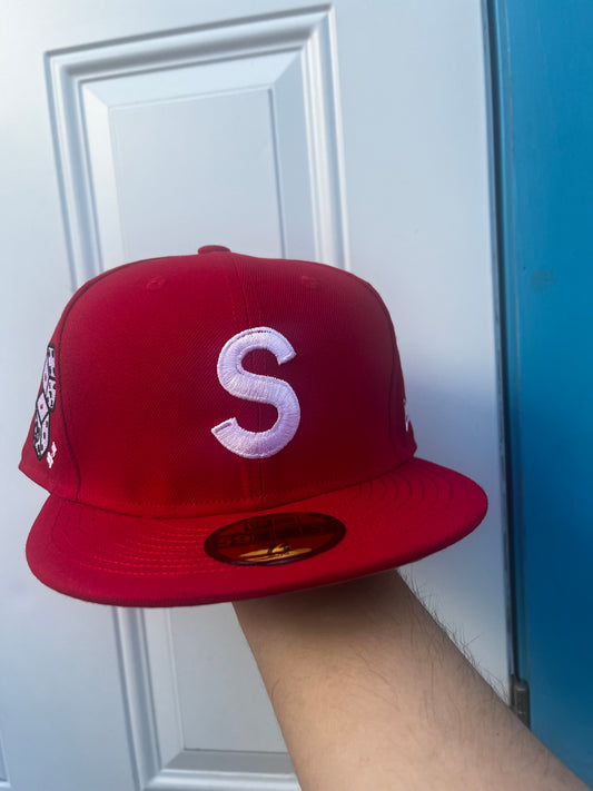 SUPREME X NEW ERA W/ BABY ANGLE PATCH UNDER BRIM