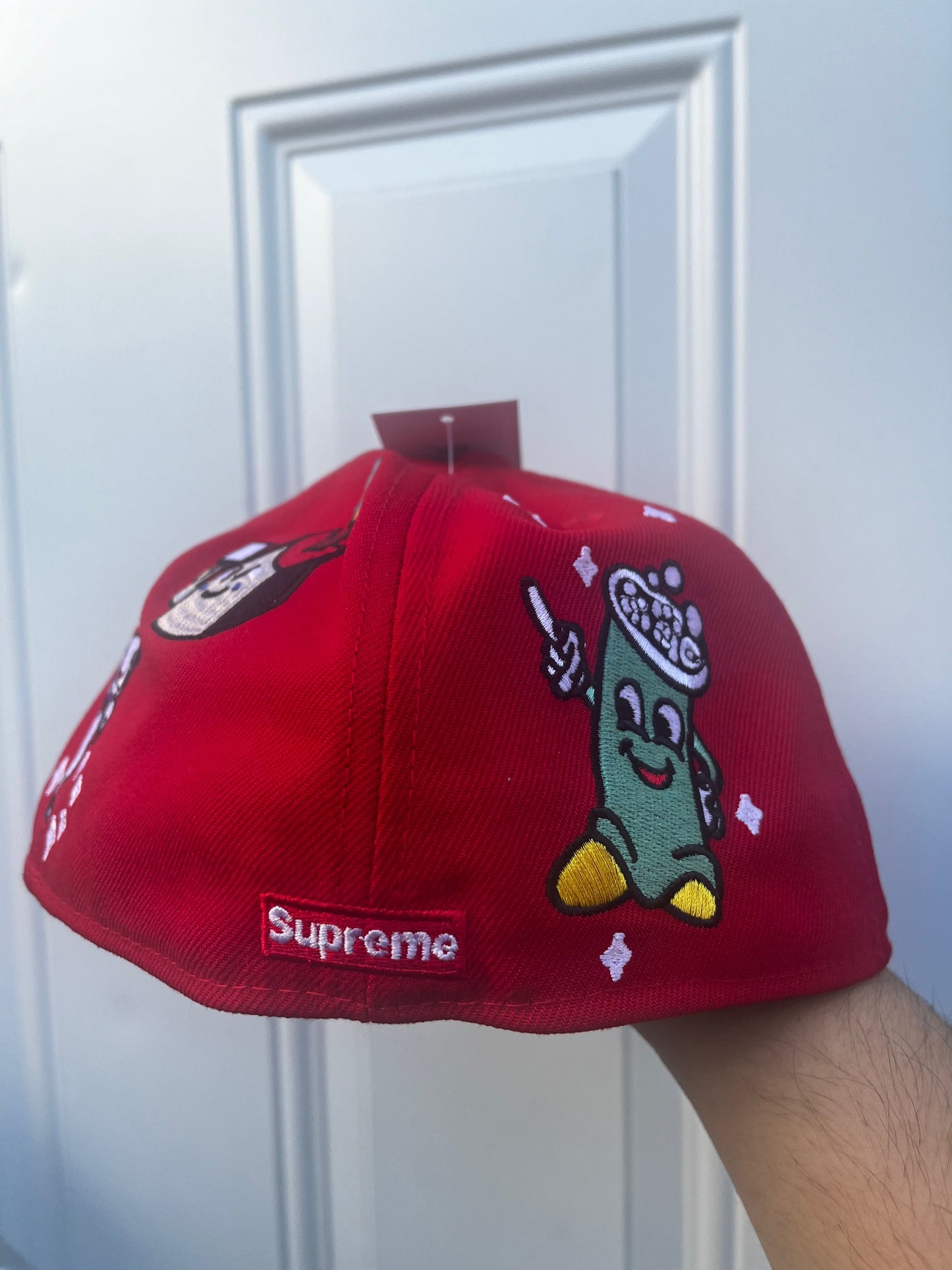SUPREME X NEW ERA W/ BABY ANGLE PATCH UNDER BRIM